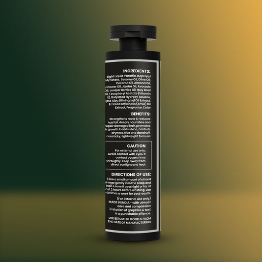 THE DUDE 15-in-1 Advanced Hair Oil 200ml – Nourishing, Strengthening & Anti-Hair Fall Oil for All Hair Types