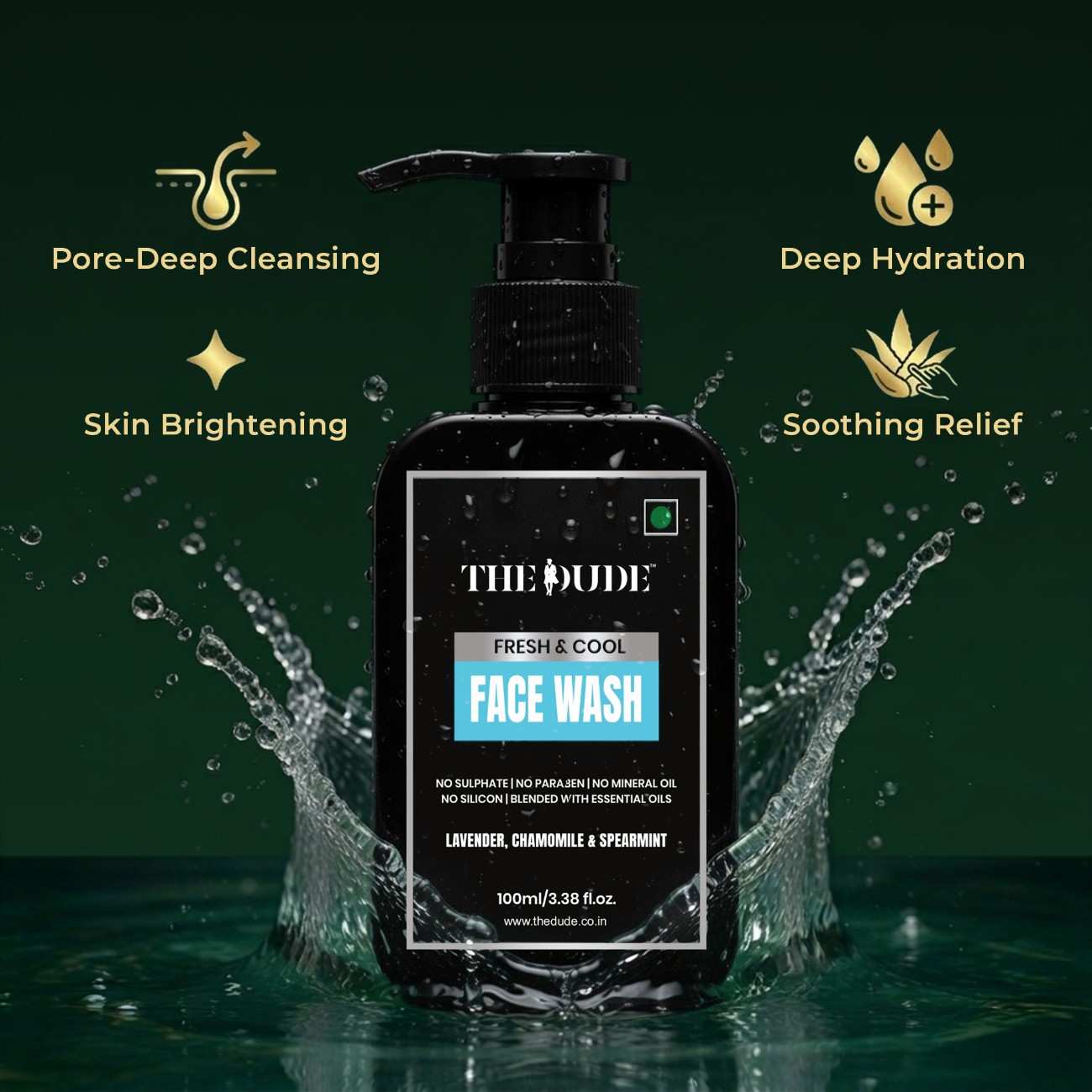 THE DUDE Tan Rewind & Fresh Glow Combo | Face Scrub + Fresh & Cool Face Wash (100ml)