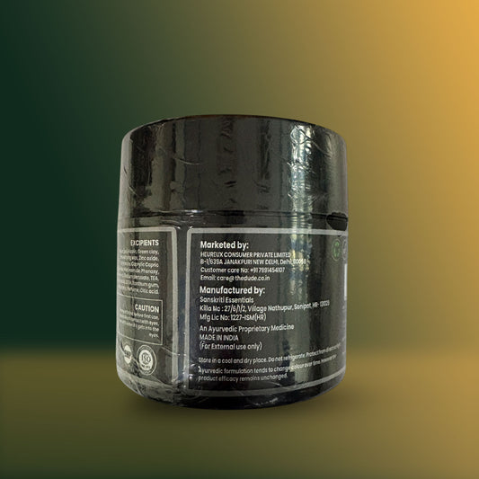 THE DUDE Clean Detox Face Mask for Men - 100 gm | Bakuchi Indian Bay Leaf | Deep Pore Cleansing | Helps Reduce Acne & Oil