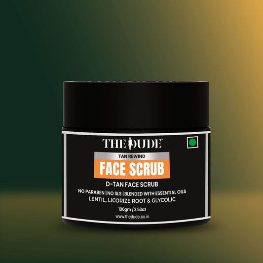 THE DUDE Tan Rewind & Fresh Glow Combo | Face Scrub + Fresh & Cool Face Wash (100ml)