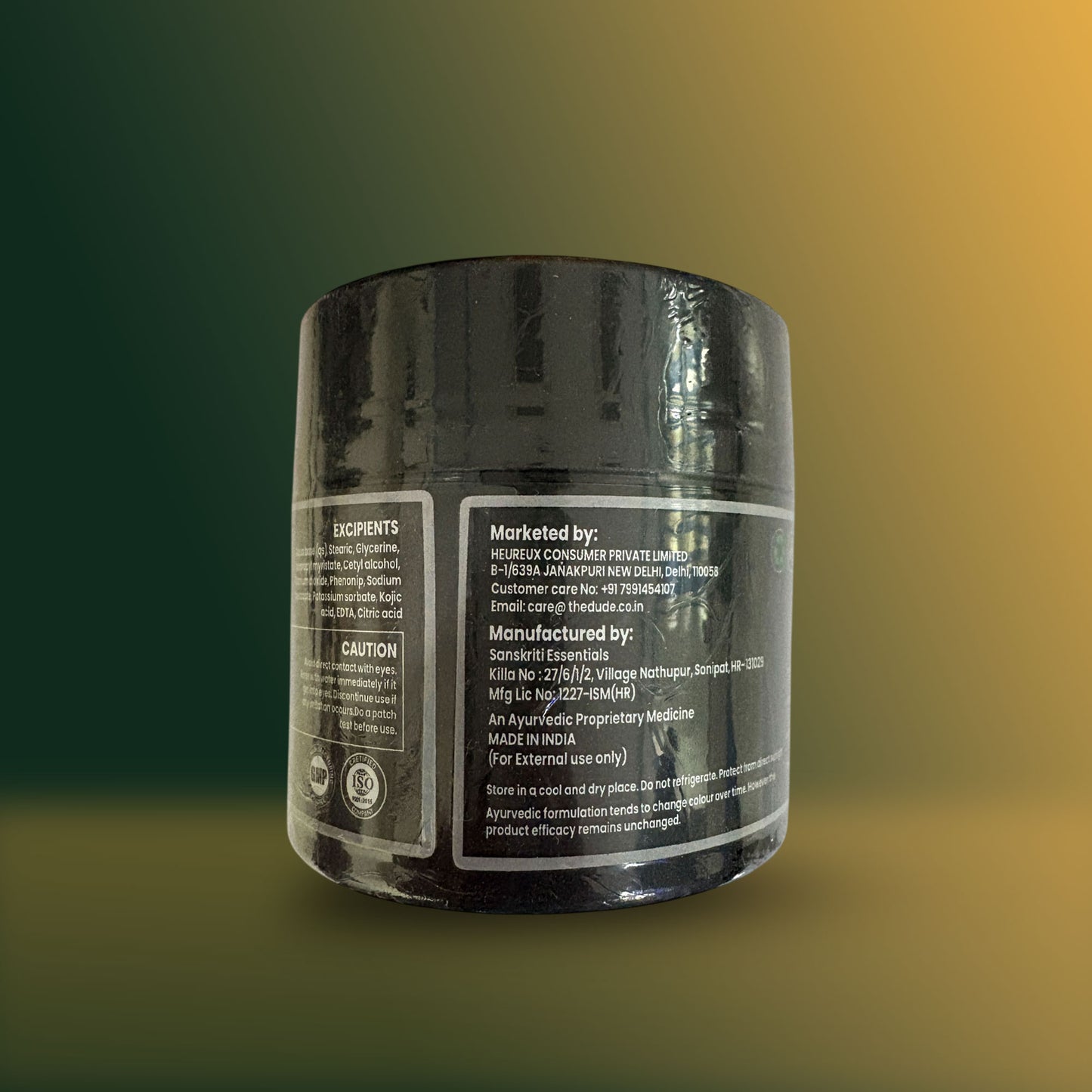 THE DUDE D-Tan Face Pack for Men - 100 gm | Clove, Gotu Kola & Manjistha | Removes Tan & Dullness | Brightens & Clears Skin