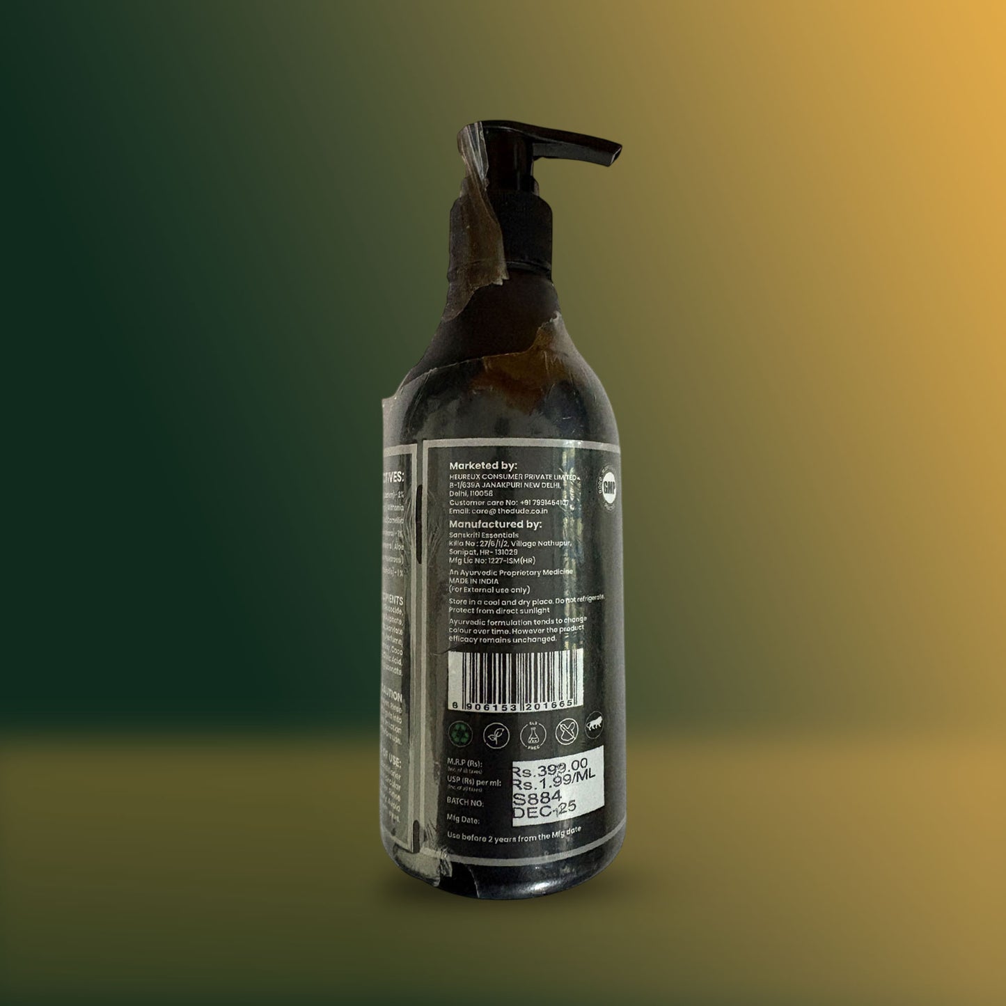THE DUDE Complete Grooming & Detox Combo | Beard Growth Oil + Clean & Detox Face Mask + 2 in 1 Shampoo & Conditioner