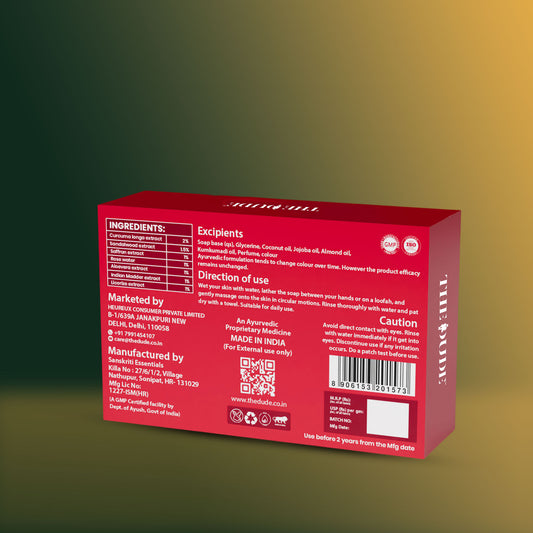 THE DUDE Radiance Rituals Brightening & Refreshing Soap Bar - 125 gm
