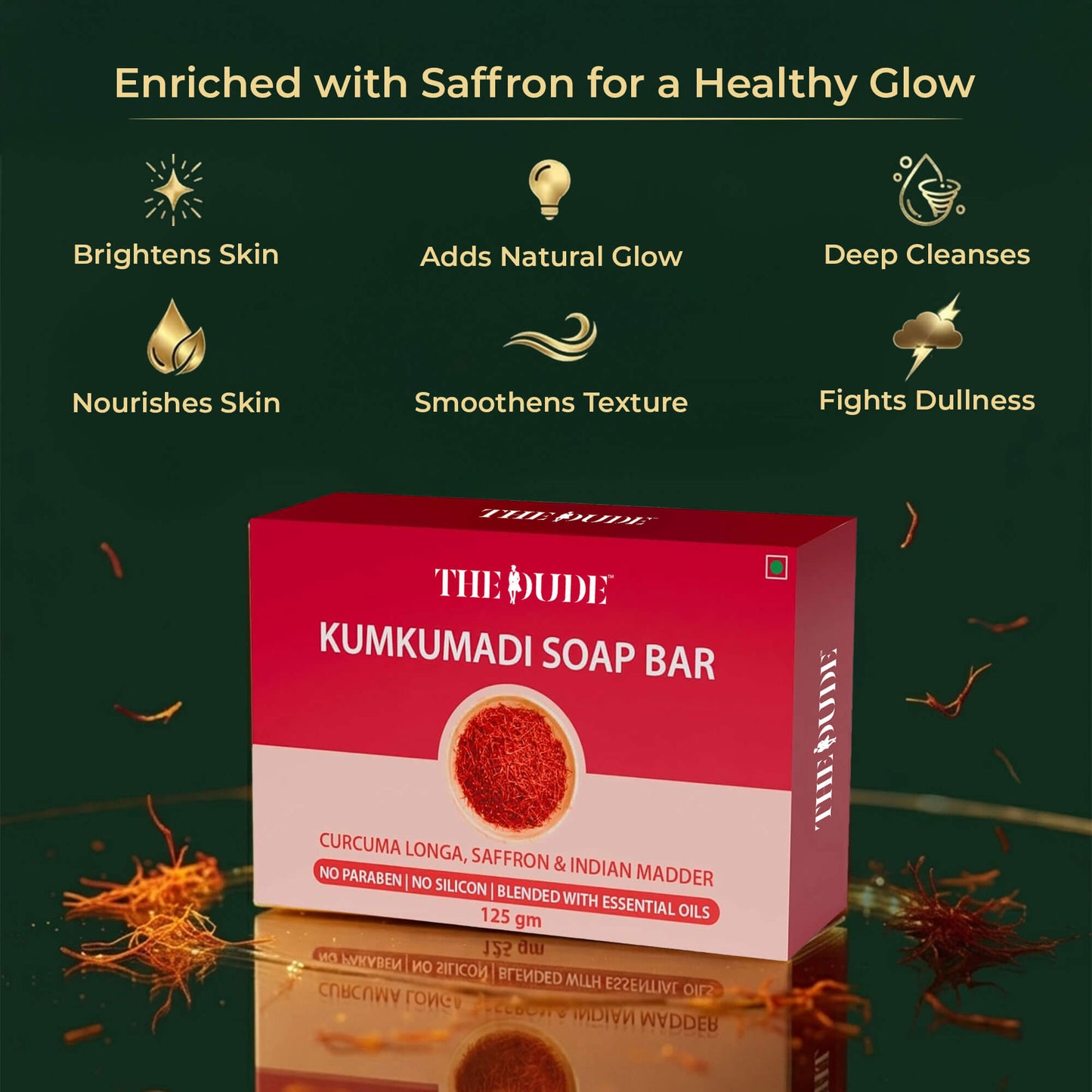 THE DUDE Radiance Rituals Brightening & Refreshing Soap Bar - 125 gm